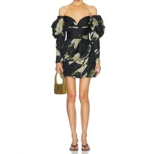 Floral Off-Shoulder Dress harmony drape mini dress
